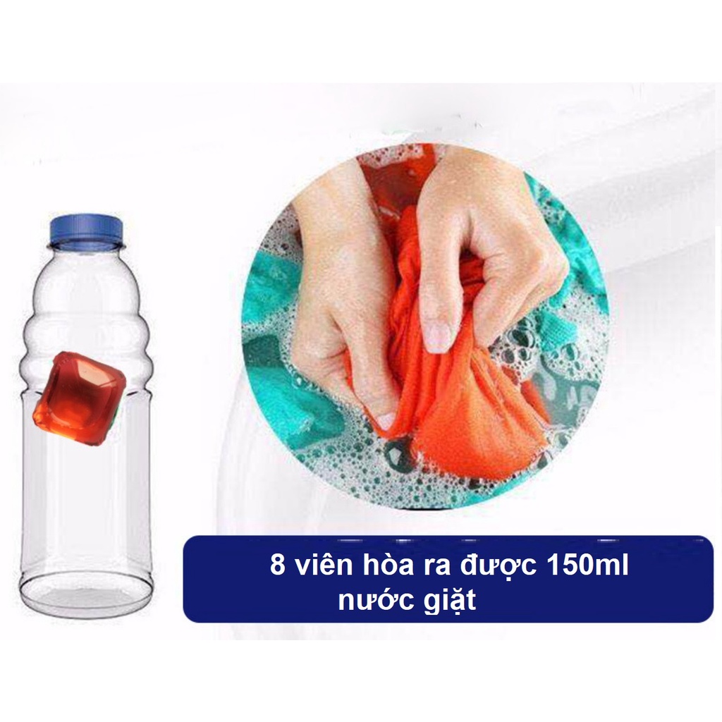 (HCM) Set 20 Viên Giặt Xả Quần Áo 3 Trong 1 Dùng Cho Máy Giặt Nhiều Mùi Hương Thơm Mát