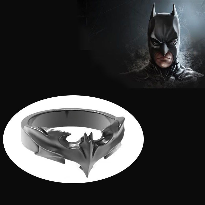 Nhẫn Mạ Bạc 925 Thiết Kế Hình Batman Cá Tính