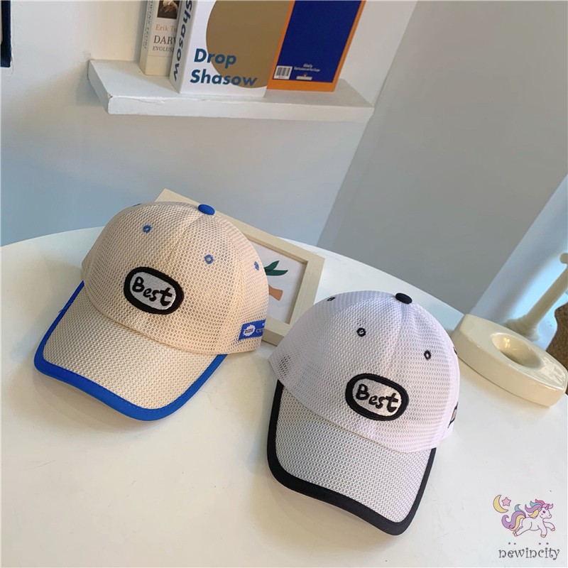 Mũ Lưỡi Trai Phối Lưới Thời Trang Mùa Hè Hàn Quốc Cho Bé