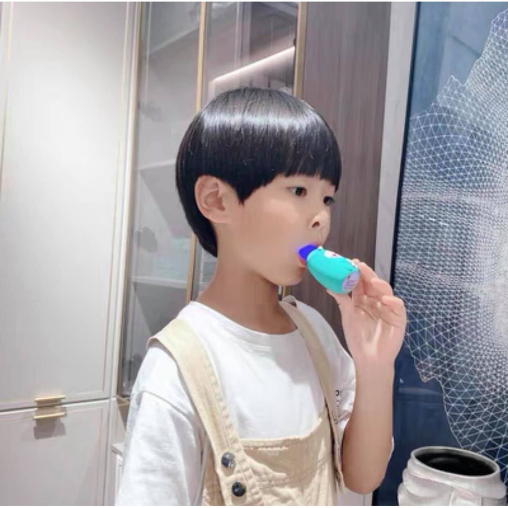 Bàn chải đánh răng cho bé chữ u chất liệu Silicon chịu được lực cắn, giúp làm sạch gấp 3, cho bé từ 2 tuổi - 6 tuổi