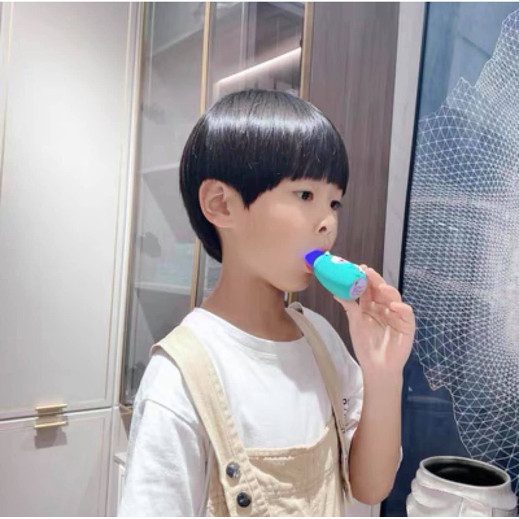 Bàn chải đánh răng cho bé chữ u chất liệu Silicon chịu được lực cắn, giúp làm sạch gấp 3, cho bé từ 2 tuổi - 6 tuổi