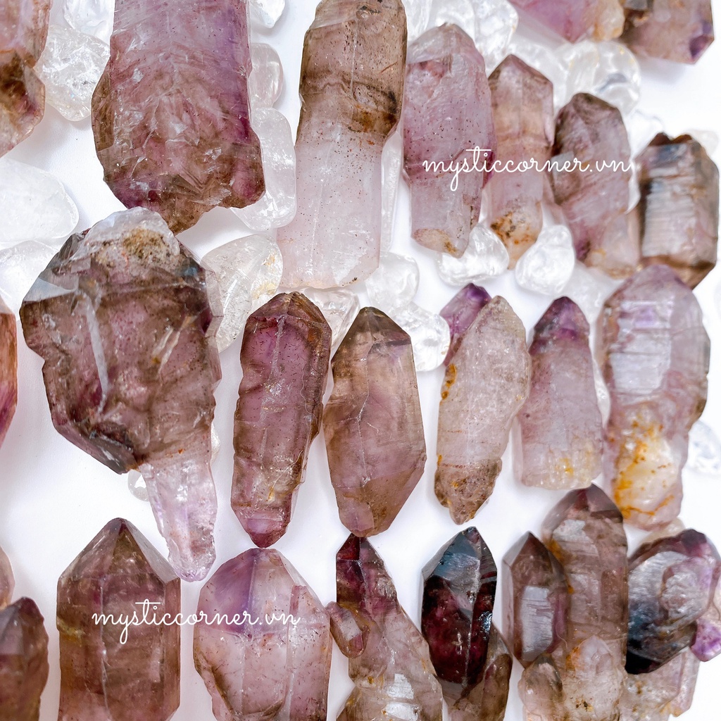 Nấm thạch anh tím Zambia ( Amethyst Scepter in Zambia ), đá sưu tầm, đá thanh tẩy Tarot, Reiki