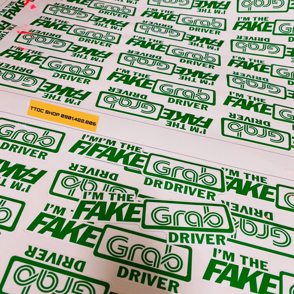 Tem logo decal sticker Fake Taxi