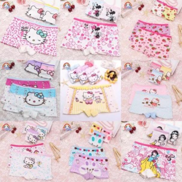 Quần Chip đùi cotton bé gái, quần lót cho bé mẫu đẹp - chất mềm mát - giá rẻ - Lá Kids Shop