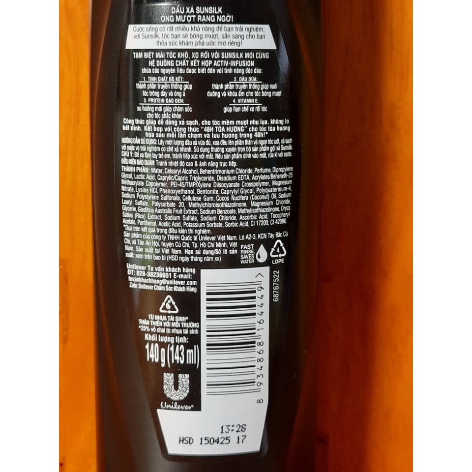 SUNSILK dầu xã tóc 140g - BACH HOA HV