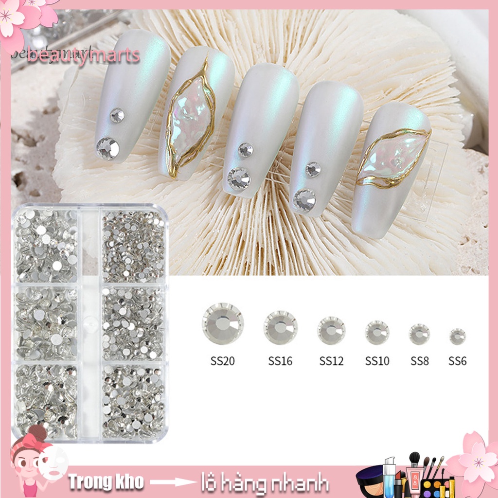 [Hàng mới về] Phụ kiện đá đính vằng thủy tinh dùng trang trí móng tay chuyên dụng dành cho salon