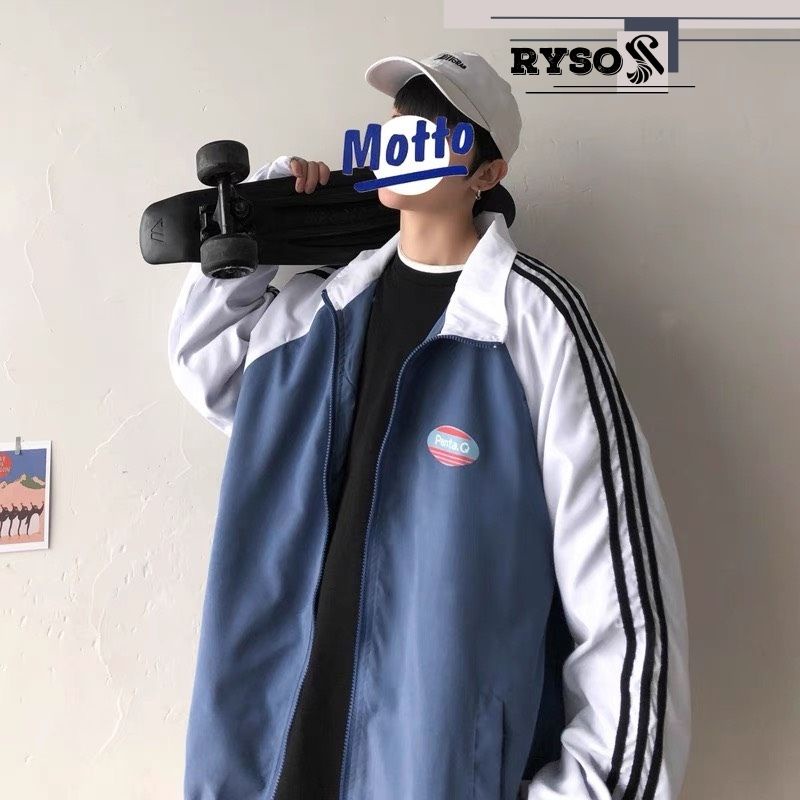 Áo khoác dù dáng bóng chày form rộng unisex phong cách năng động