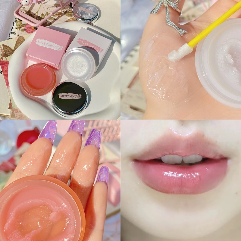 Mặt Nạ Môi Sweet Mint Ngào Dưỡng Ẩm Tẩy Tế Bào Chết Giảm Đường Viền Môi Ngày Và Đêm
