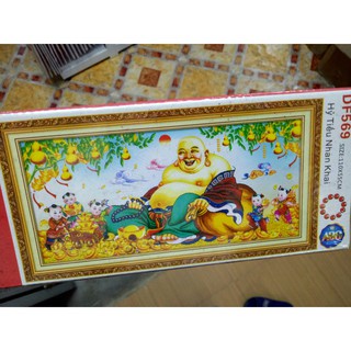 Tranh gắn đá di lạc KT:110x55cm .tranh đính đá chưa đính