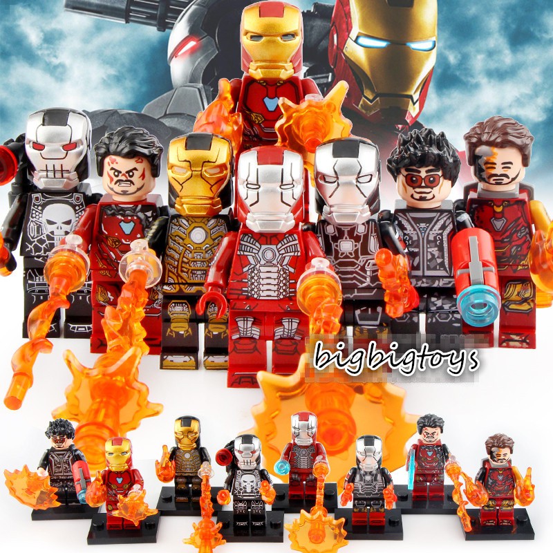 Tượng Nhân Vật Người Sắt Tony Stark Cho Đồ Chơi Mô Hình Lắp Ráp