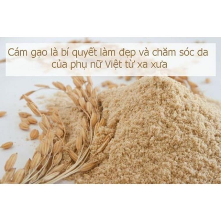 50gr Bột cám gạo sữa gói nguyên chất giảm dầu nhờn giúp da mịn màng LALA