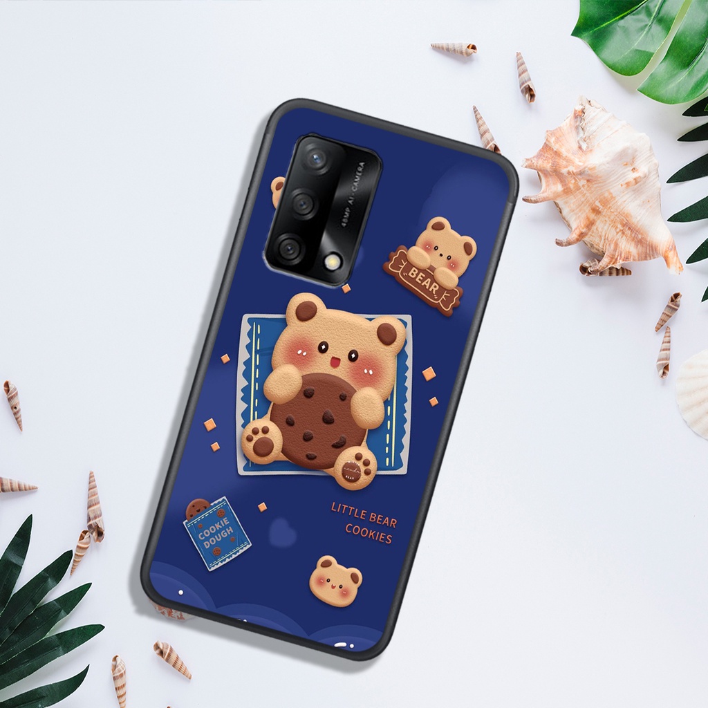 ỐP LƯNG OPPO A74 4G - A74 5G - A95 4G - A95 5G - A94, IN HÌNH GẤU NÂU CHOCOLATE ĐÁNG YÊU.