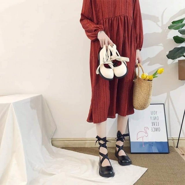 [Sale] Giày Lolita Buộc Dây - Kèm video thật ✨ | BigBuy360 - bigbuy360.vn