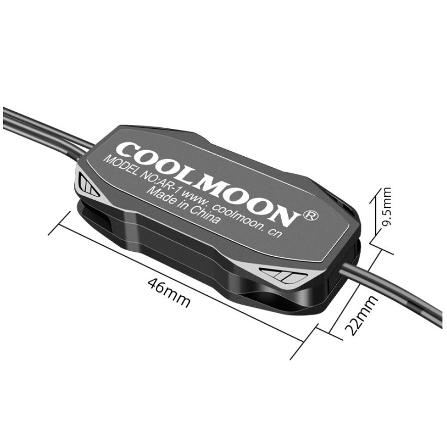 Bộ Hub Coolmoon AR1 Điều Khiển Led ARGB 3 Pin 5v - Nút Bấm Cố Định