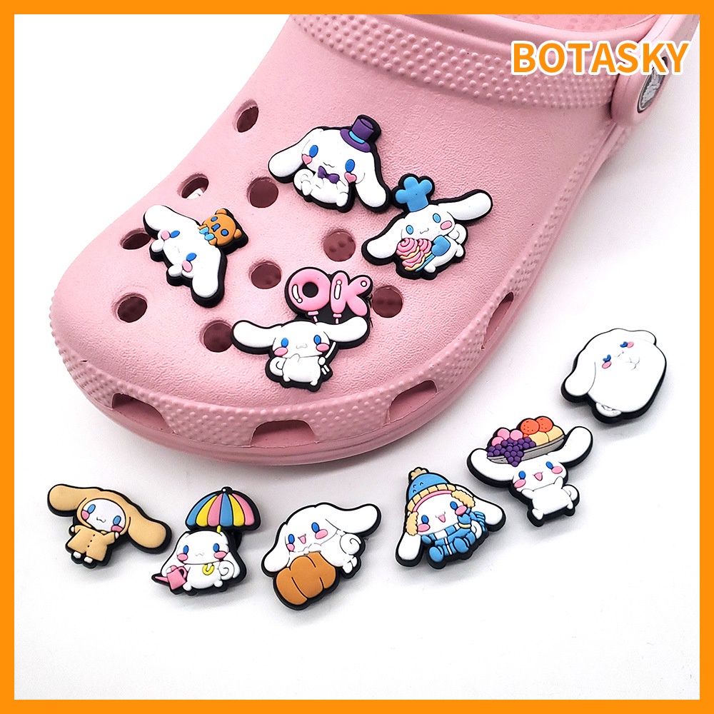 Nút khóa cao su PVC mềm trang trí giày Crocs DIY