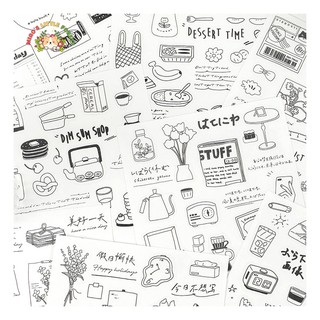 STICKER TRẮNG ĐEN EMBRACE LIFE | MST346