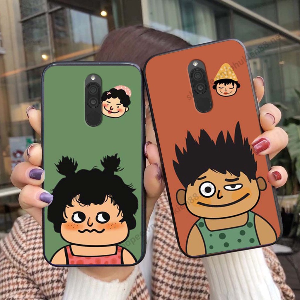 Ốp lưng Xiaomi Redmi 8 ốp điện thoại LineBear, bé tóc xù, hoa siêu đẹp