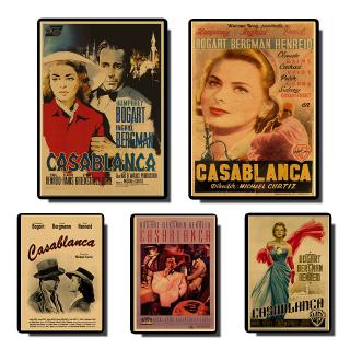 Miếng Dán Tường Bằng Giấy Kraft Phong Cách Casablanca Cổ Điển Độc Đáo