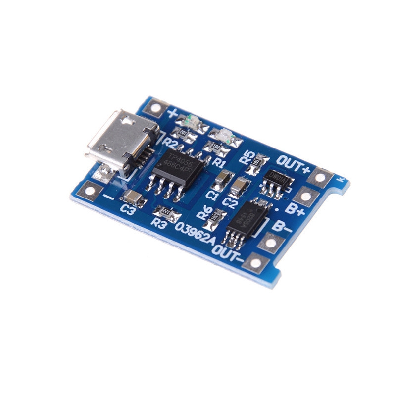 Set 2 Mô Đun Sạc Pin 5v Micro Usb 1a 18650 Tiện Dụng
