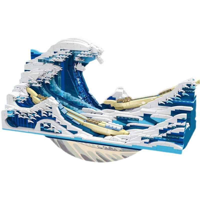 Đồ chơi lắp ráp mô hình lego The Great Wave off Kanagawa Bức tranh sóng biển DK 3003 đêm đầy sao Starry Night Van Gogh