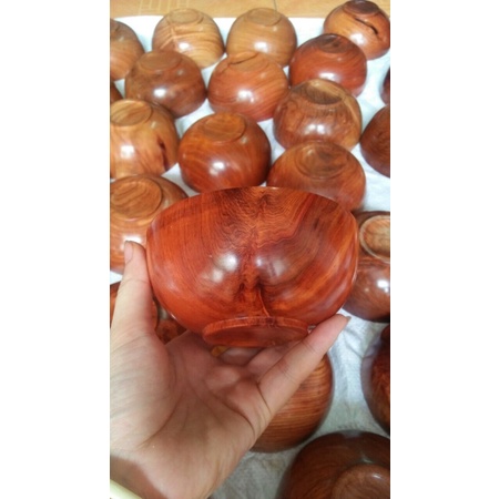 Bát gỗ hương ta hàng tuyển kích cỡ 11,5x5,5 cm