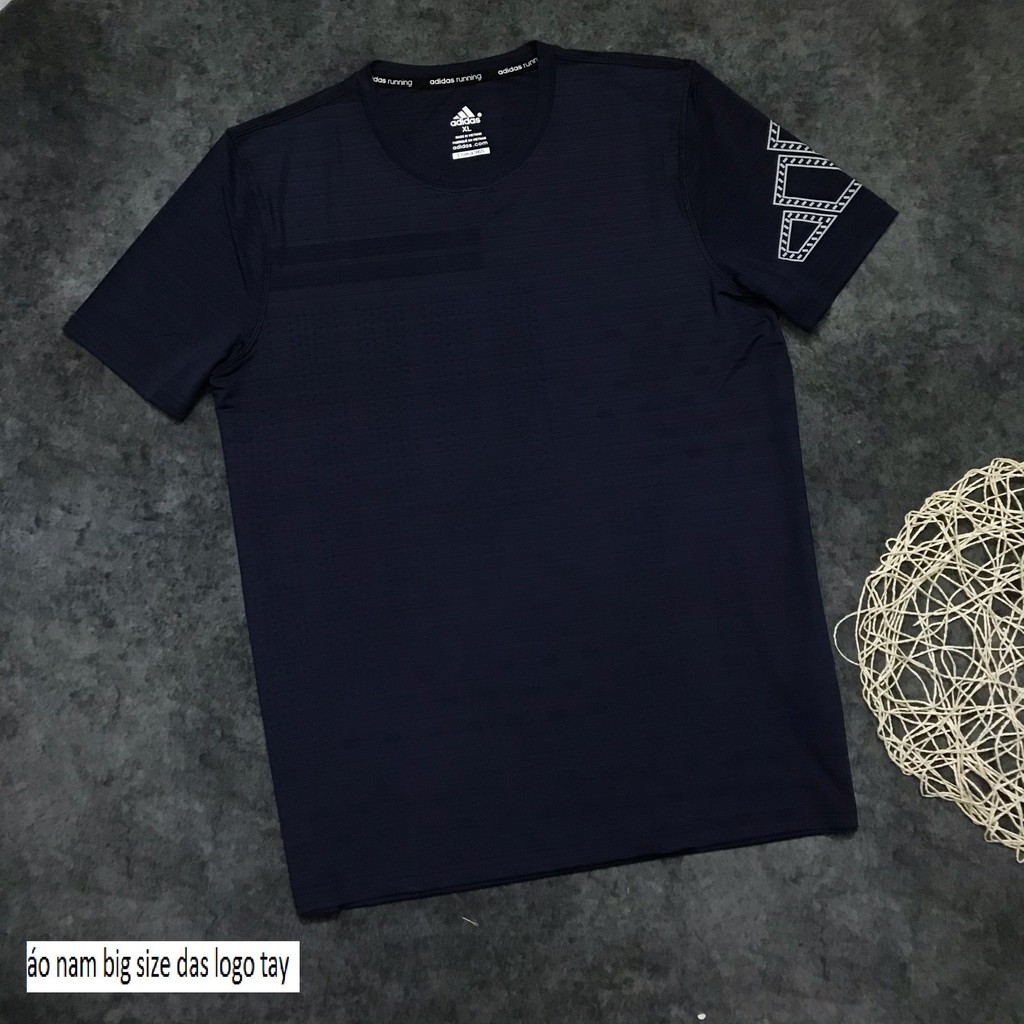 Áo thể thao nam big size chữ tay chất đẹp - Áo thể thao nam cỡ lớn ngắn tay (XL - 4XL)