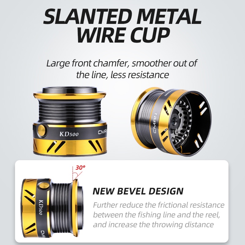 Máy Câu Cá 500 800 1000 7 + 1BB 5.4: 1 Chất Lượng Cao