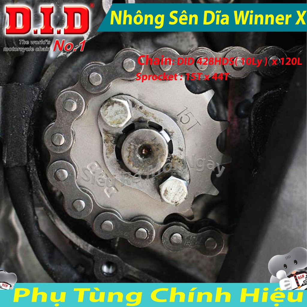 Nhông sên dĩa DID 10ly Honda Winner X Sên đen Thái Lan