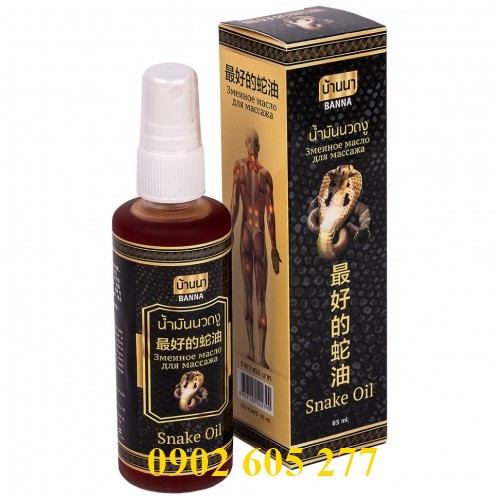 (HÀNG NHẬP KHẨU)Dầu Xịt Xoa Bóp Rắn SNAKE OIL Thái Lan chính hãng