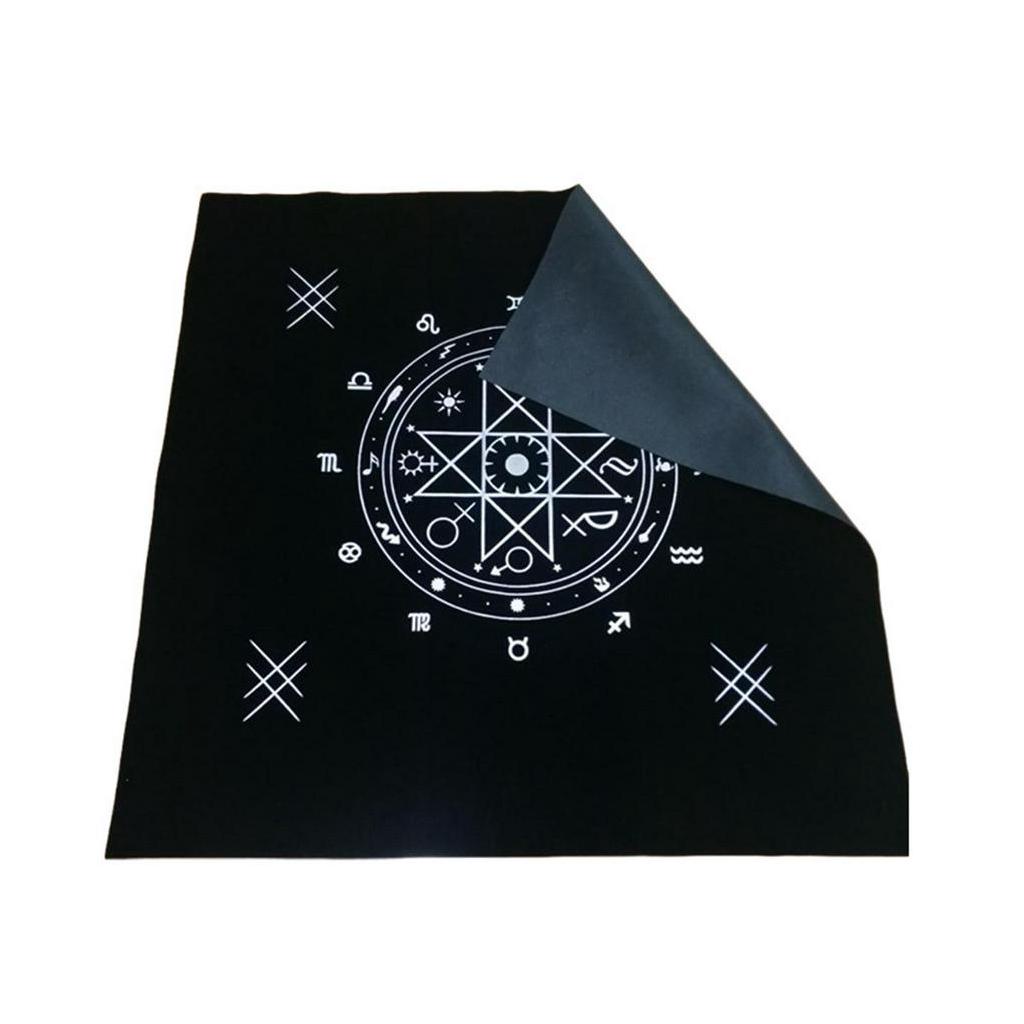 Khăn trải bàn họa tiết bài tarot cỡ 50x50cm