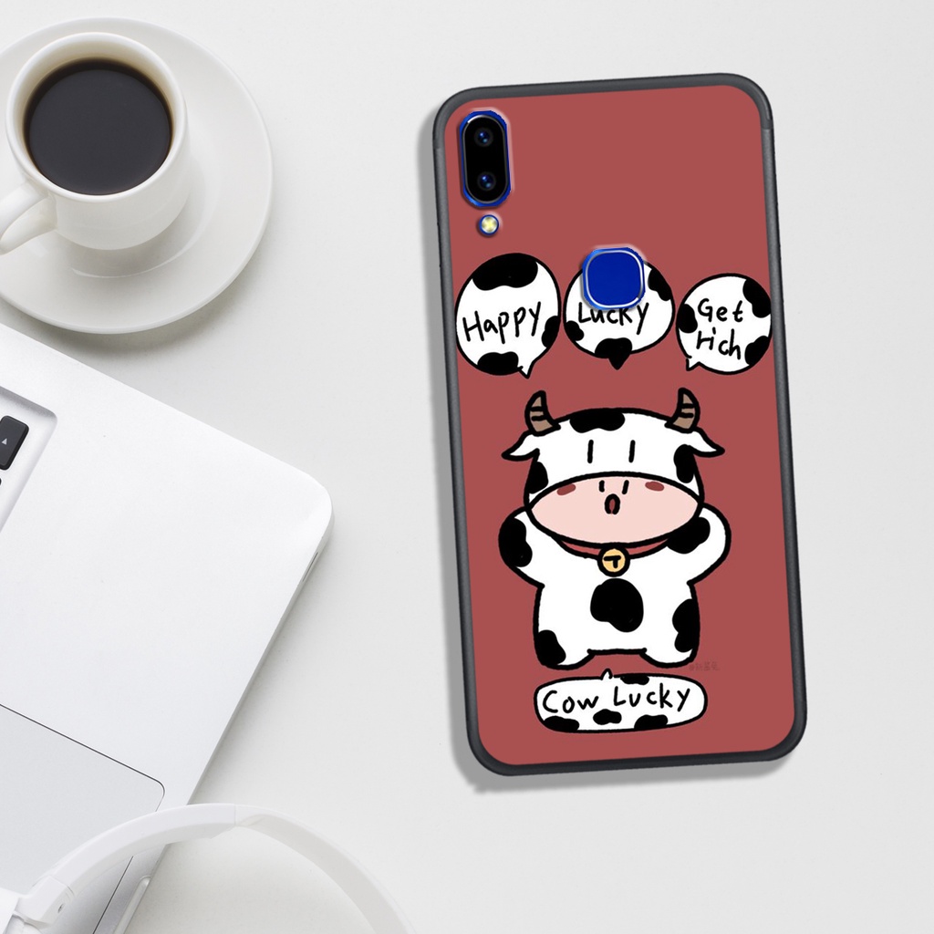 ỐP LƯNG VIVO V9/Y85/Y91/Y93/Y95/Y97, IN HÌNH BÒ SỮA SIÊU SIÊU ĐÁNG YÊU