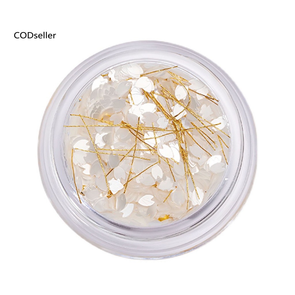 1 Hộp Kim Tuyến Lấp Lánh Trang Trí Móng Tay Nghệ Thuật Đa Năng