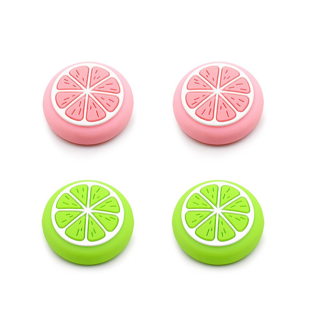 Lammcou Silicon Soft Fruit Shape Gaming Control Button Protector Cover compatible with Nintendo Switch / Lite