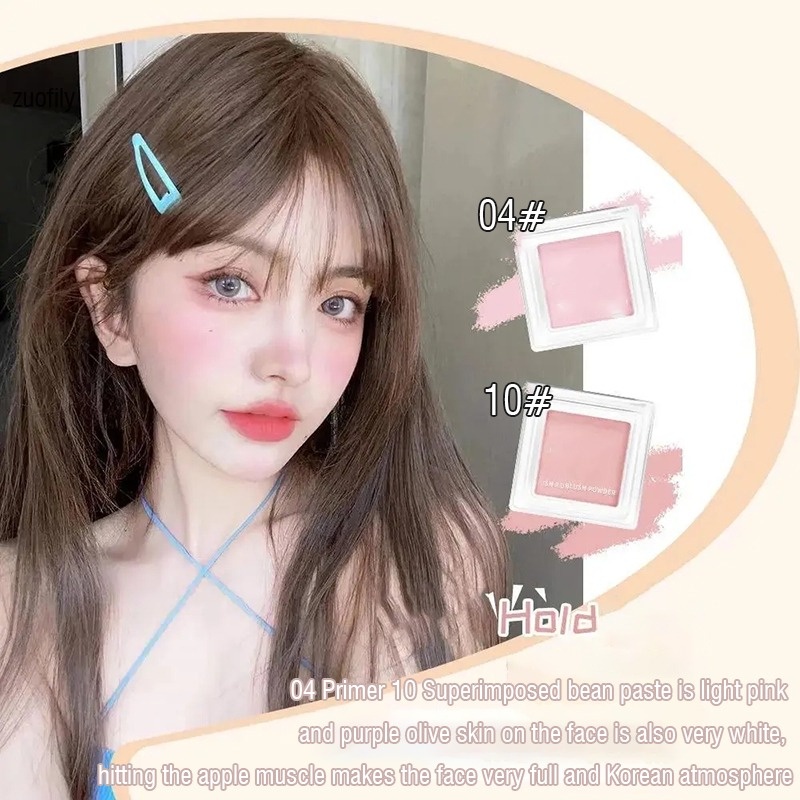 Phấn Má Hồng Dạng Bột Chiết Xuất Việt Quất Tạo Khối Trang Điểm Bắt Sáng Tự Nhiên