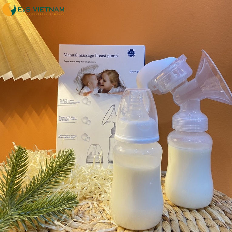 Máy Hút Sữa Cầm Tay Manual Massage Breast Pump - Hút Cạn Sữa - Tránh Đau Rát Đầu Ti