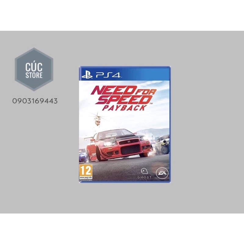 Đĩa chơi game PS4: Need for Speed Payback