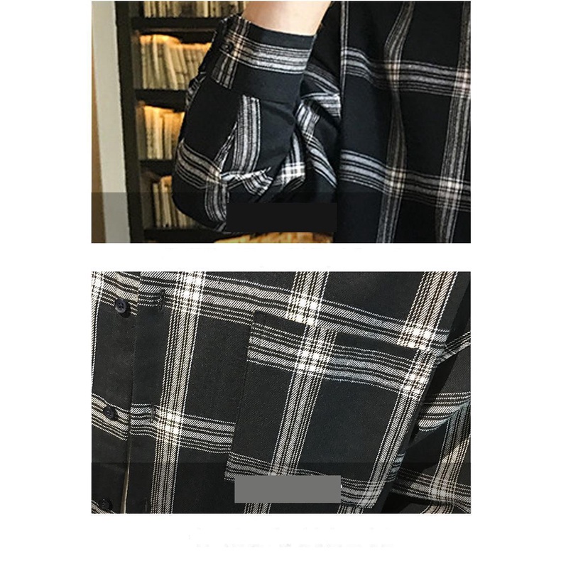 Áo Sơ Mi Nam Dài Tay Họa Tiết Caro size M-5XL