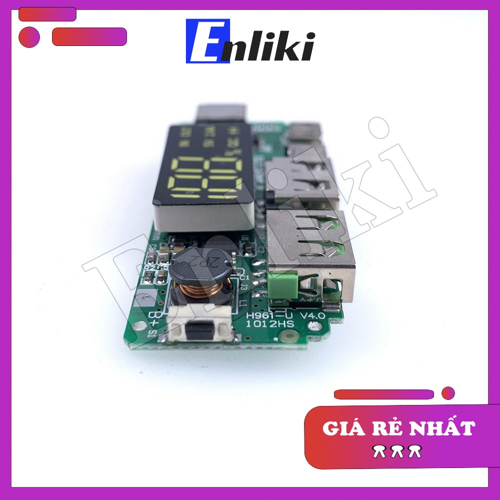 5V 2.4A Mạch Sạc Dự Phòng USB Có Màn Hình