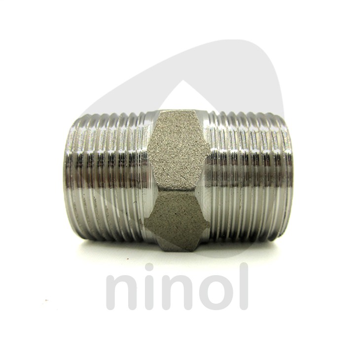 Nối 2 đầu ren ngoài inox 304