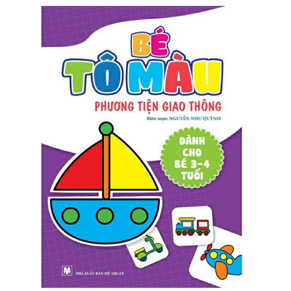 Sách - Bộ Tô Màu - Bé Học IQ 3-4 Tuổi  NSTO