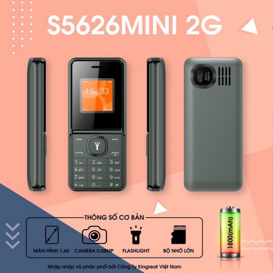 [FREESHIP] ĐIỆN THOẠI MINI 3 SIM S-MOBILE S5626