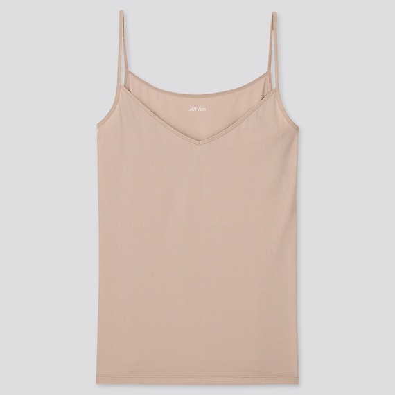 Uniqlo Áo Tanktop Hai Dây Màu Trơn Thời Trang Cho Nữ