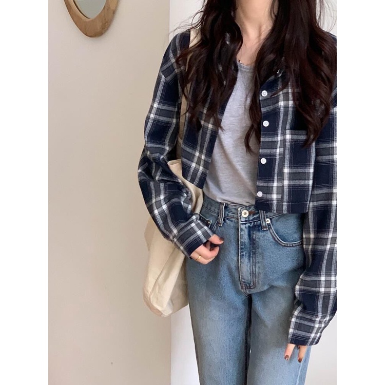 Áo Sơ Mi Nữ Dài Tay Cổ Bẻ Thời Trang Hàn