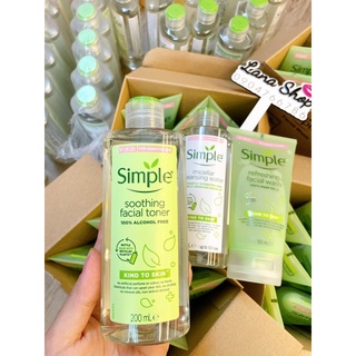 [Combo Simple]Tẩy Trang Toner Sửa rửa mặt