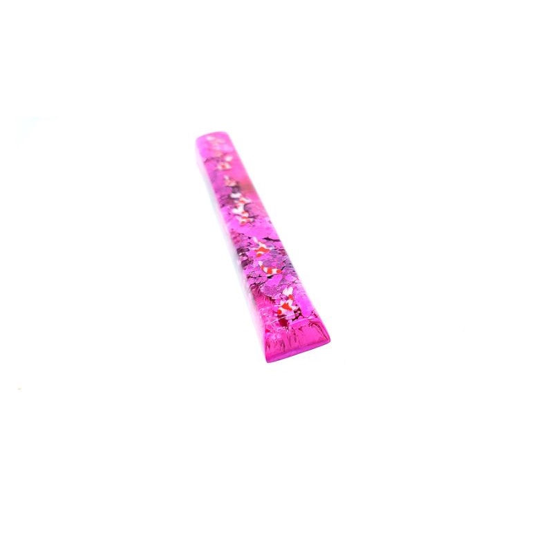 Keycap resin cá koi mini thanh space SA 6.25U tone hồng đen trang trí bàn phím cơ.
