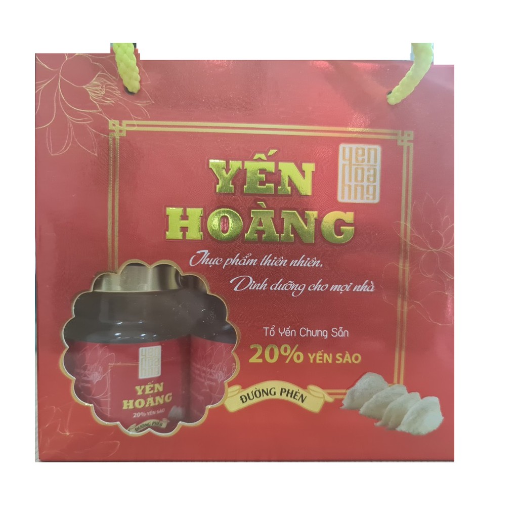 Hộp yến sào Hoàng 20% yến 6 lọ x 70ml