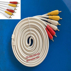DÂY LOA AV 6 ĐẦU BÔNG SEN DÀI TỪ 1.8M - HÀNG XỊN - ĐỒNG NGUYÊN CHẤT