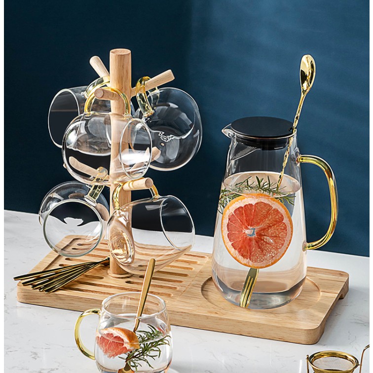 SẴN HÀNG-KHAY GỖ TRE KÈM GIÁ TREO CỐC