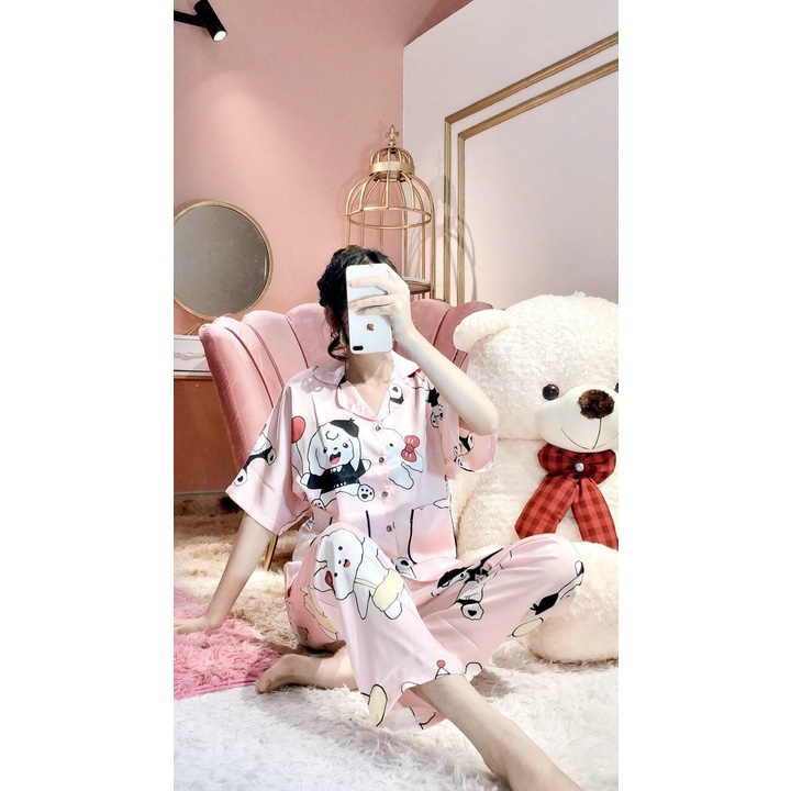 |Tặng Set Trà Sữa| Đồ bộ mặc nhà vải latin cao cấp cánh dơi quần dài mát đẹp | BigBuy360 - bigbuy360.vn