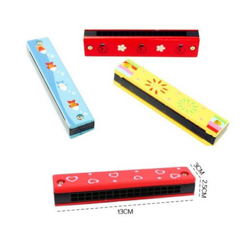 Kèn harmonica bằng gỗ cho bé